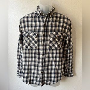 Rugged exposure flannel shirt for men size M